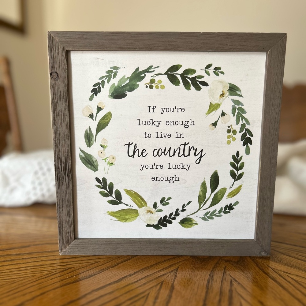 NWT | Hobby Lobby | If You’re Lucky Enough | Wall Decor